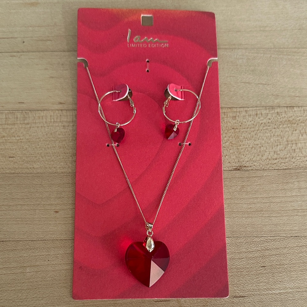 Limited Edition Red Heart Jewelry Set